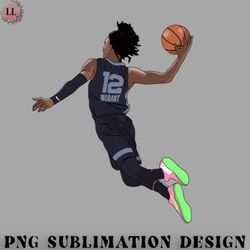 basketball png ja morant big air dunk memphis basketball