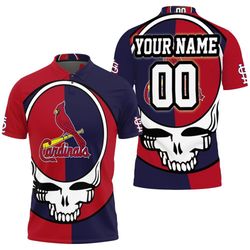 Grateful Dead Saint Louis Cardinals 3D Personalized Polo Shirt