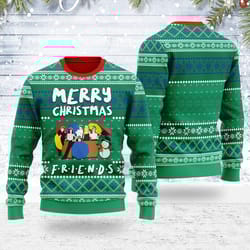 ugly christmas sweater friends merry christmas for men women
