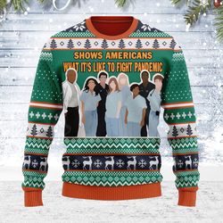 ugly christmas sweater greys anatomy for men women