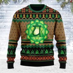ugly christmas sweater heart chakra for men women