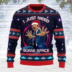 ugly christmas sweater i just need some space science for men women