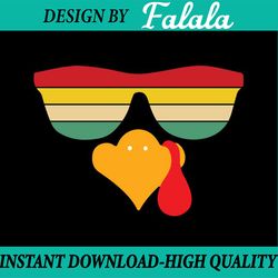 vintage turkey face thanksgiving sunglasses svg, turkey face sunglasses svg, thanksgiving png, digital download