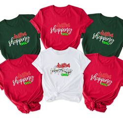 christmas shopping crew shirt, family christmas shirts, family christmas pajamas, matching shirts, christmas crew, chris