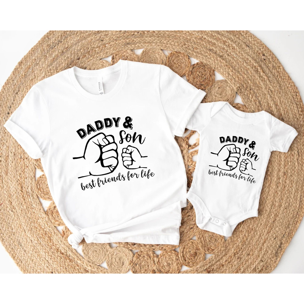 Daddy And Son Best Friends For Life Shirt, Father And Son Matching Shirt, Daddy and Me Shirts, Fathers Day Gift, Matching Daddy And Me Shirt.jpg