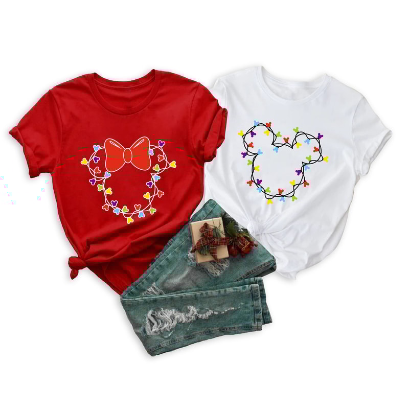 Disney Christmas Lights Shirt, Disney Christmas Shirt, Mickey Christmas Shirt, Minnie Christmas Shirt, Disney Family Shirts, Disney Matching 1.jpg