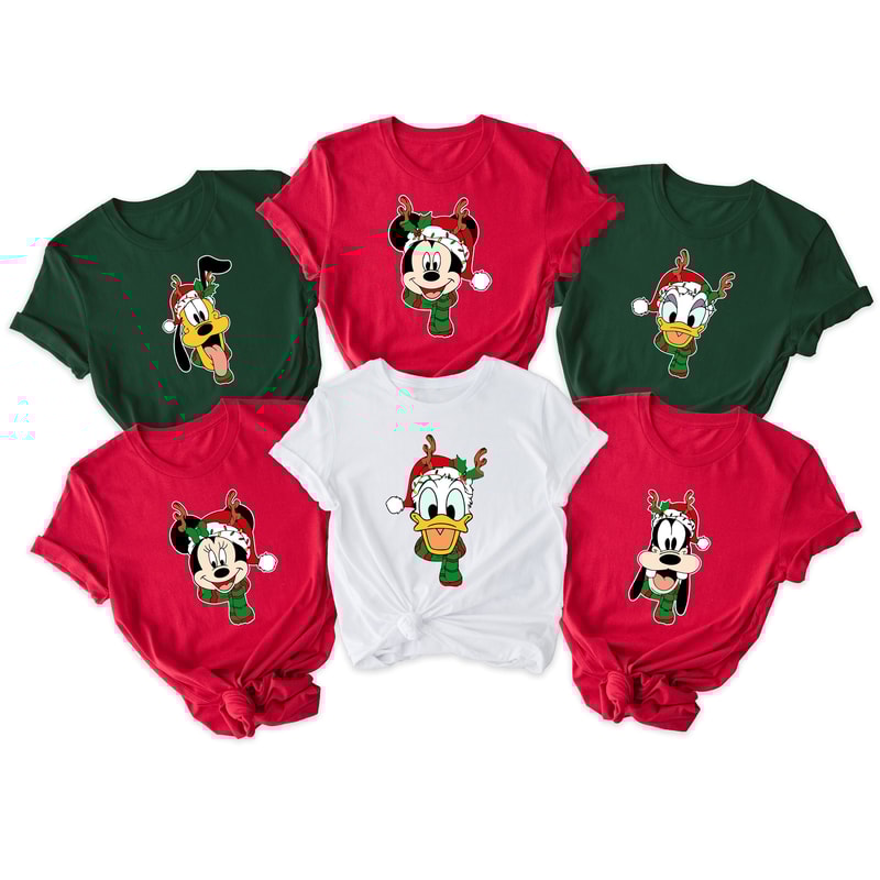 Disney Family Christmas Shirt, Disney Family Shirts, Family Christmas, Christmas Shirt, Disney Christmas, Disney Character Christmas Shirt 1.jpg