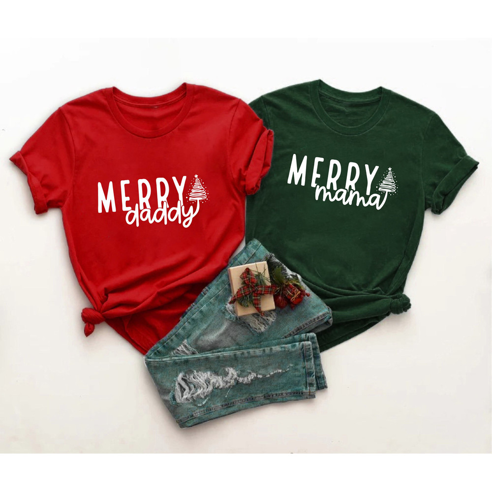 Family Christmas Shirts, Matching Mom and Dad Christmas Shirt, Matching Christmas Shirts, Merry Christmas Shirt, Christmas Shirt, Couple Tee.jpg