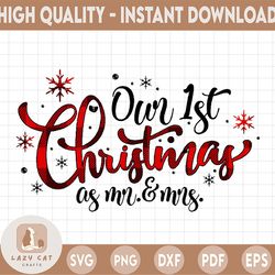 Our First Christmas as Mr & Mrs Ornament SVG, 1st Christmas as Mr and Mrs 2021, 2021 ornament svg,Merry Christmas SVG, F