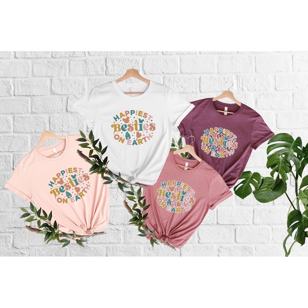 Happiest Besties on Earth Shirt, Disneyland Shirt, Disney Shirt, Disney Family Shirts, DisneyWorld Shirts, Besties Gift, Disney Group Shirt.jpg