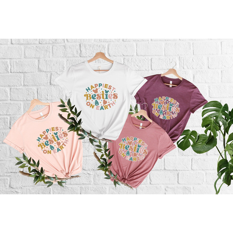 Happiest Besties on Earth Shirt, Disneyland Shirt, Disney Shirt, Disney Family Shirts, DisneyWorld Shirts, Besties Gift, Disney Group Shirt 1.jpg