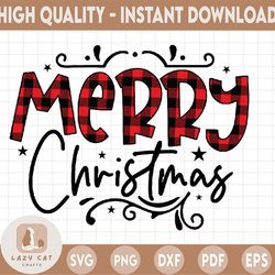 Merry Christmas svg - Christmas svg - Cut File - Buffalo Plaid - Plaid - Merry Christmas SVG, Funny Christmas SVG, Svg F