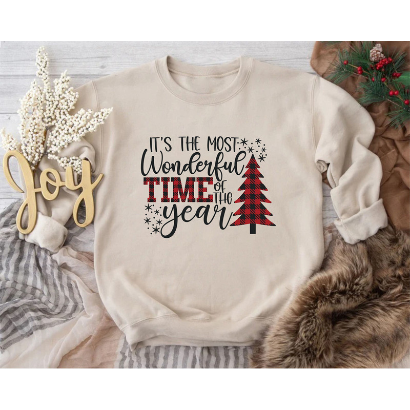 It's The Most Wonderful Time Of The Year Sweatshirt, Christmas Sweater, Christmas Family Sweatshirt, Xmas Sweatshirt, Holiday Sweatshirt.jpg
