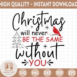 Christmas will never BE THE SAME without you  - Snowman PNG Clipart- Winter Holidays png, Christmas Png Sublimation Digi