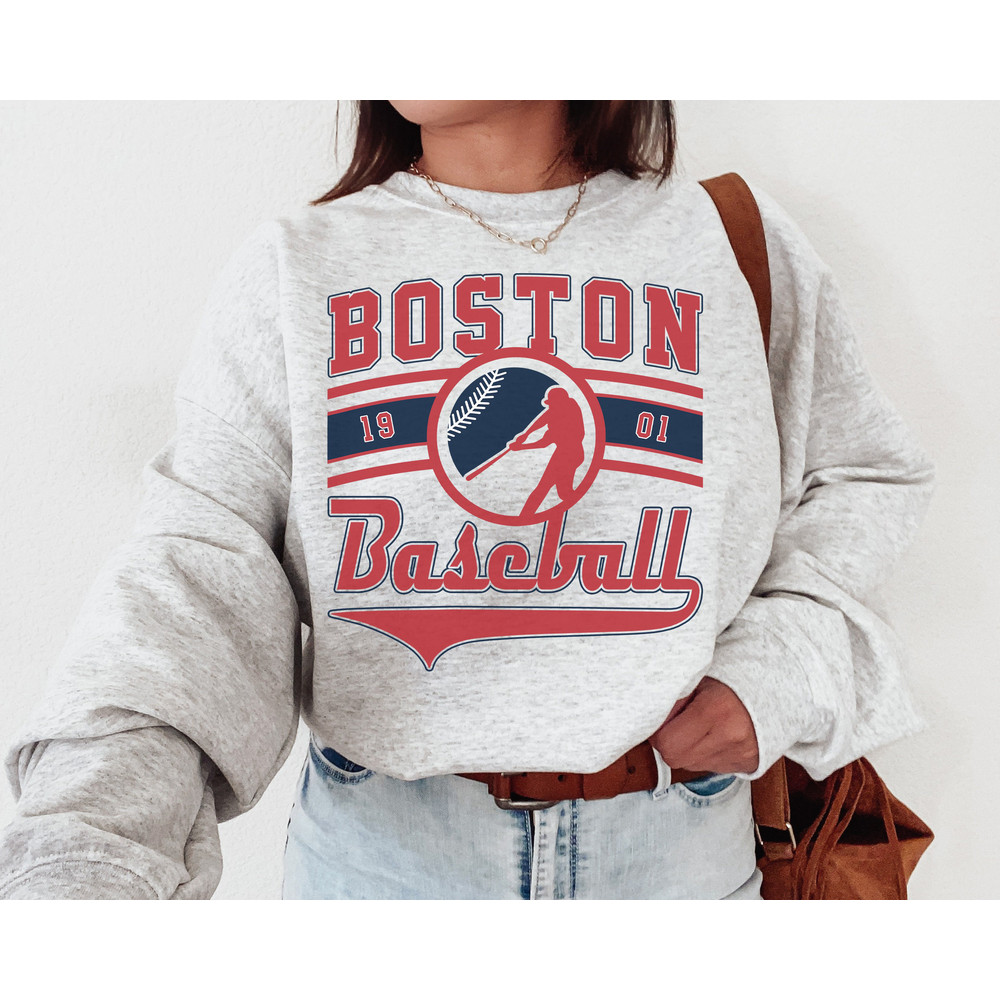 Vintage Boston Red So EST 1901 Sweatshirt T-Shirt, Boston Red So Crewneck Sweatshirt, Boston Baseball Shirt, Retro Red So Shirt.jpg