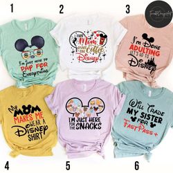 disney family matching shirt, mickey minnie mom dad, disney family vacation 2024, wdw disneyland shirt, disney trip shir