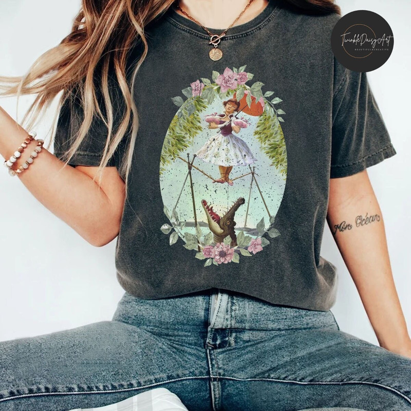 Disney Flower Tightrope Walker Shirt, The Haunted Mansion Shirt, Tightrope Girl Shirt, Disney Halloween Shirt, Disneyland Family Trip Tee.jpg