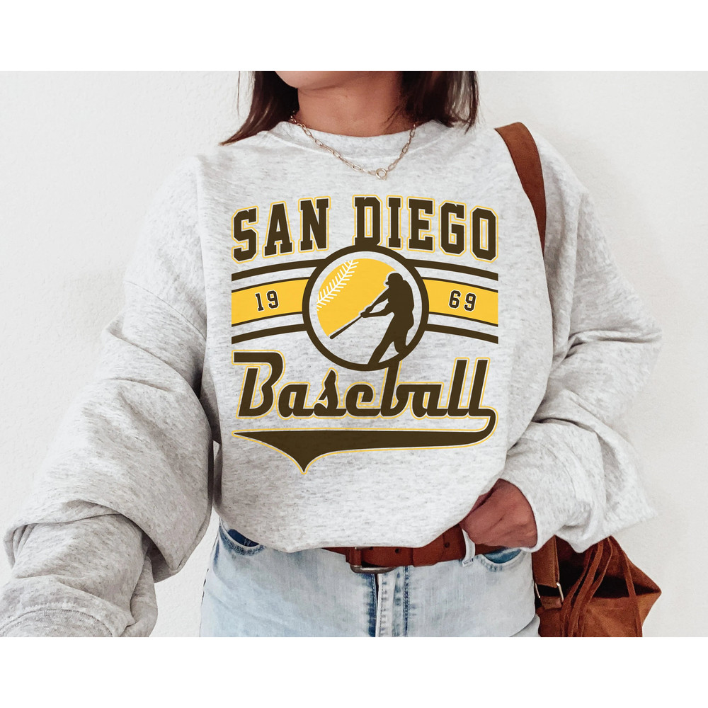 Vintage San Diego Padre Crewneck Sweatshirt  T-Shirt, Padres EST 1969 Sweatshirt, San Diego Baseball Game Day Shirt, Retro Padres Shirt.jpg