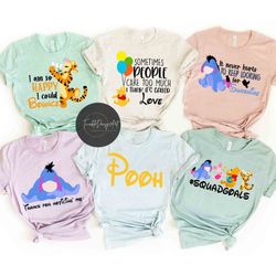 disney winnie the pooh shirt, pooh bear piglet eeyore tigger shirt, disney group matching shirts, walt disney world disn