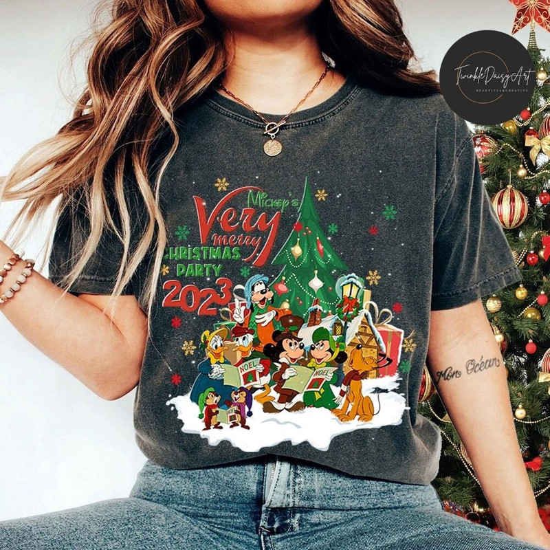 Mickey and Friends Disney Christmas Shirt, Mickey's Very Merry Christmas Party 2023, Disneyland Christmas Tree, Family Christmas Matching.jpg