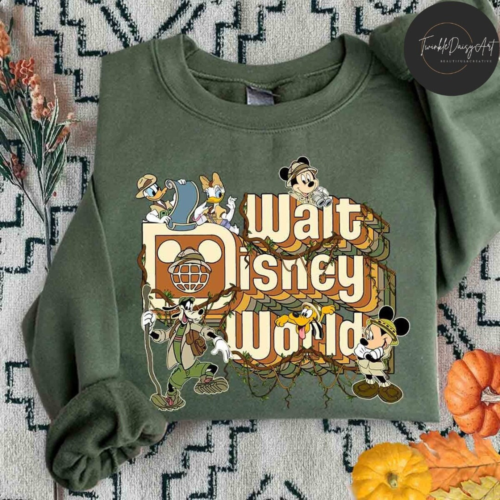 Mickey and Friends Walt Disney World Animal Kingdom Shirt, Leopard Safari Mode T-shirt, Disney Family Safari Trip 2024, Wild About Disney.jpg