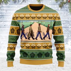 ugly christmas sweater supernatural the beatles style for men women