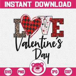 love valentine's day png, valentine love png retro sublimation leopard valentine's day heart love funny be mine valentin