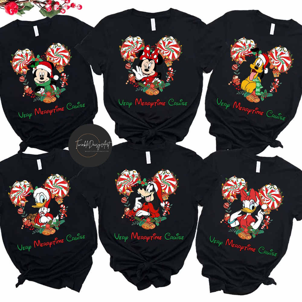 Personalized Disney Christmas Very Merrytime Cruises 2023 Shirt, Mickey and Friends, Disney Family Christmas Cruise Vacation, Xmas Gifts.jpg