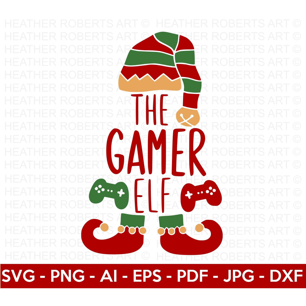 I Am The Gamer Elf SVG, Christmas Shirt SVG, Merry Christmas svg, Christmas Elf svg, Winter SVG, Holiday svg, Cricut Cut File, Silhouette.jpg