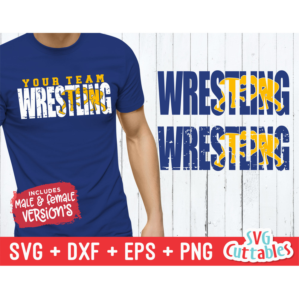 Wrestling svg - Wrestling Distressed - svg - dxf - eps - png - Wrestling cut file - Silhouette - Cricut - Digital File.jpg