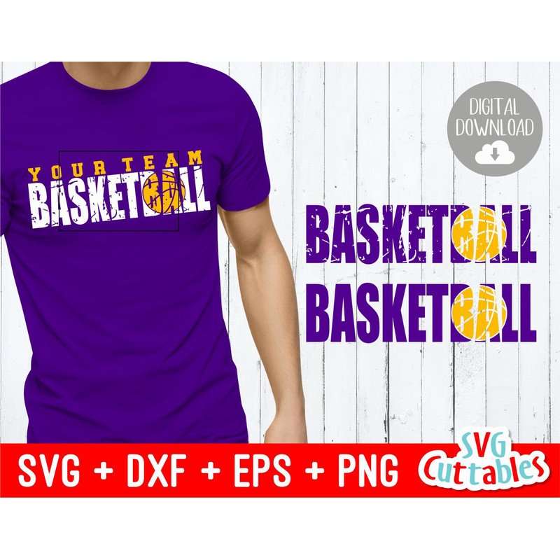Basketball svg - Basketball Cut File - Grunge - Distressed - svg - dxf - eps - png - Silhouette - Cricut - Cut File - Digital Download.jpg