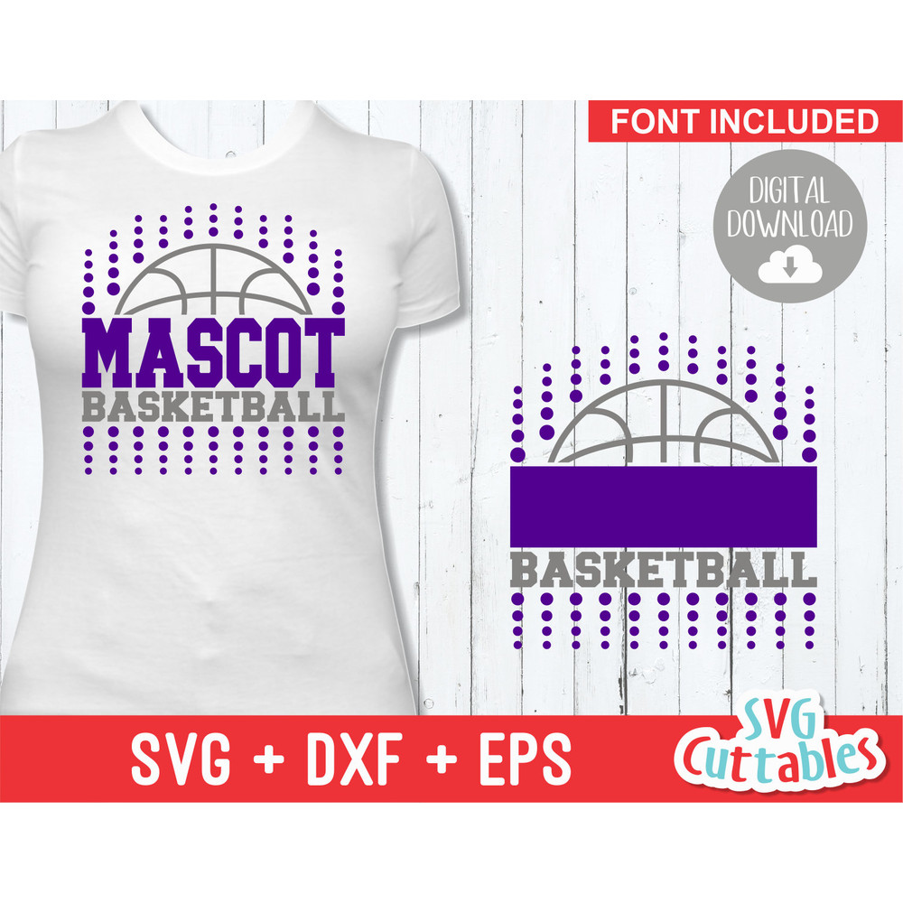 Basketball SVG - Basketball Template 0016 - svg - eps - dxf - Basketball Team svg - Silhouette - Cricut Cut File - svg Files - Digital File.jpg