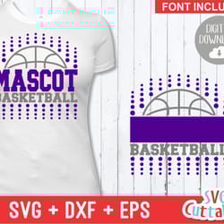 basketball svg - basketball template 0016 - svg - eps - dxf - basketball team svg - silhouette - cricut cut file - svg f