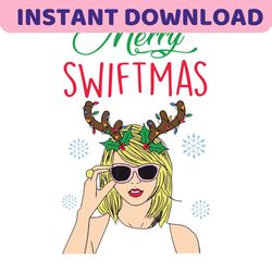 merry swiftmas taylor the eras tour svg file for cricut