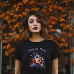 scary pumpkin trick or treat shirt, spooky jack o lantern, happy halloween, halloween gift, halloween costume tshirt, sp