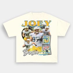 vintage 90s joey bosa tshirt , chargers design bootleg shirt homage retro classic graphic tee unisex professional playe
