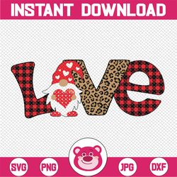 valentine png, valentine gnome png, valentine love png, valentine sublimation, valentines day shirt design, love downloa