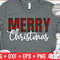 Merry Christmas svg - Christmas svg - Cut File - svg - eps - dxf - png - Buffalo Plaid - Plaid - Silhouette - Cricut file - Digital File.jpg