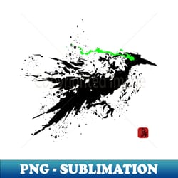 shattered crow - exclusive png sublimation download - vibrant and eye-catching typography