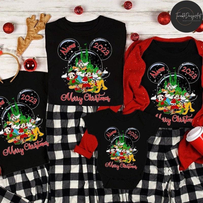 Personalized Mickey and Friends Disney Christmas 2023 Shirt, Mickey's Very Merry Christmas Party 2023, Custom Disney Family Christmas Shirt.jpg