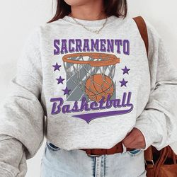 vintage sacramento basketball sweatshirtt shirt, sacramento king basketball crewneck, sacramento fan shirt, kings shirt,