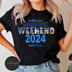 rundisney disneyland half marathon weekend 2024 shirt, mickey and friends run disney tee, disney marathon running shirt,