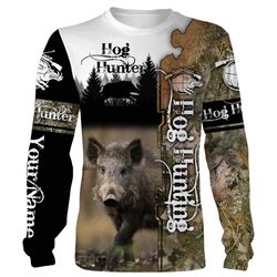 Hog hunting Custom Name 3D All over print Shirts, Face shield &8211 personalized hunting gifts &8211 FSD292