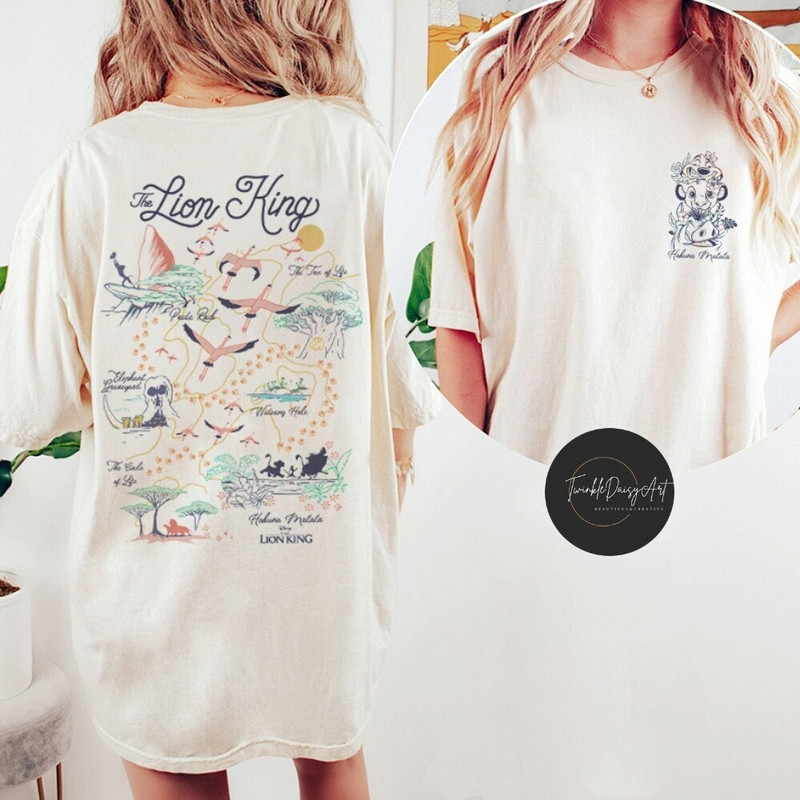 Two-sided Disney Lion King Hakuna Matata Shirt, Simba Timon Pumbaa Animal Kingdom Shirt, Safari Mode Shirt, Disney Family Safari Trip 2024.jpg