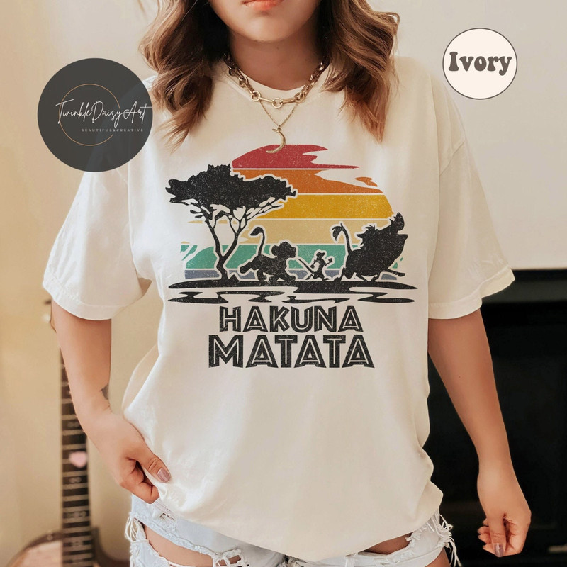 Vintage Retro Hakuna Matata Lion King Disney shirts, Disney Animal Kingdom 2024 shirt, Simba Timon Tee, Let's get wild Safari mode shirt.jpg