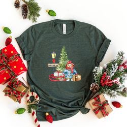 christmas bear sweatshirt , christmas london bear sweatshirt , holiday shirt , christmas tree shirt , holiday sweater, c