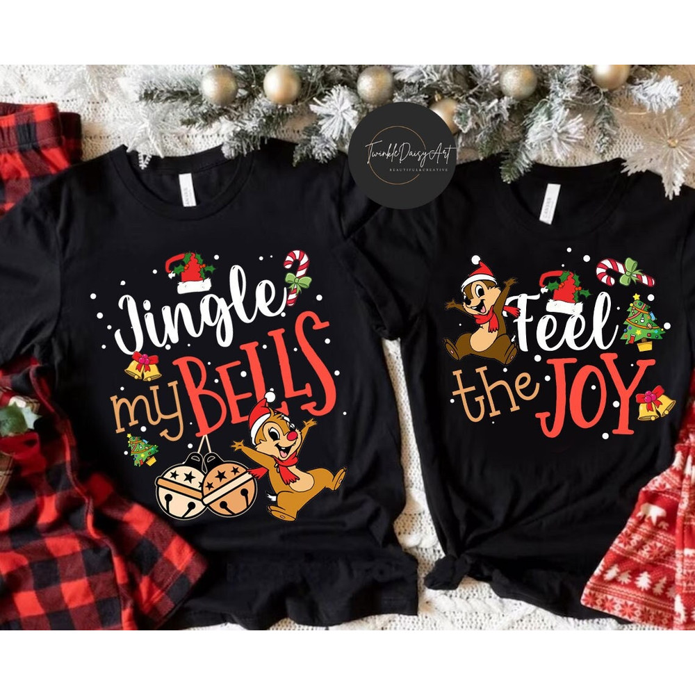 Chip and Dale Christmas shirts, Disney Christmas His and Her shirt, Xmas Disney Couples Trip shirts, Double Trouble, Disneyland Disneyworld.jpg
