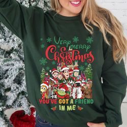 disney toy story christmas shirt, disney christmas shirts, family christmas shirt, xmas toy story group, very merry chri