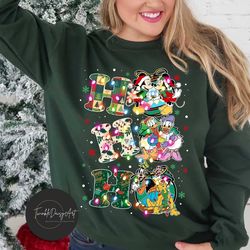 ho ho ho mickey & friends christmas shirt, mickey's very merry christmas party 2023, disney christmas matching tee, disn