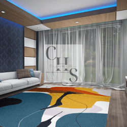 Rectangle Multicolored, Hand-Tufted NZ Wool Handmade Area Rug Carpet for Home, Bedroom, Living Room, Kids Room Customize